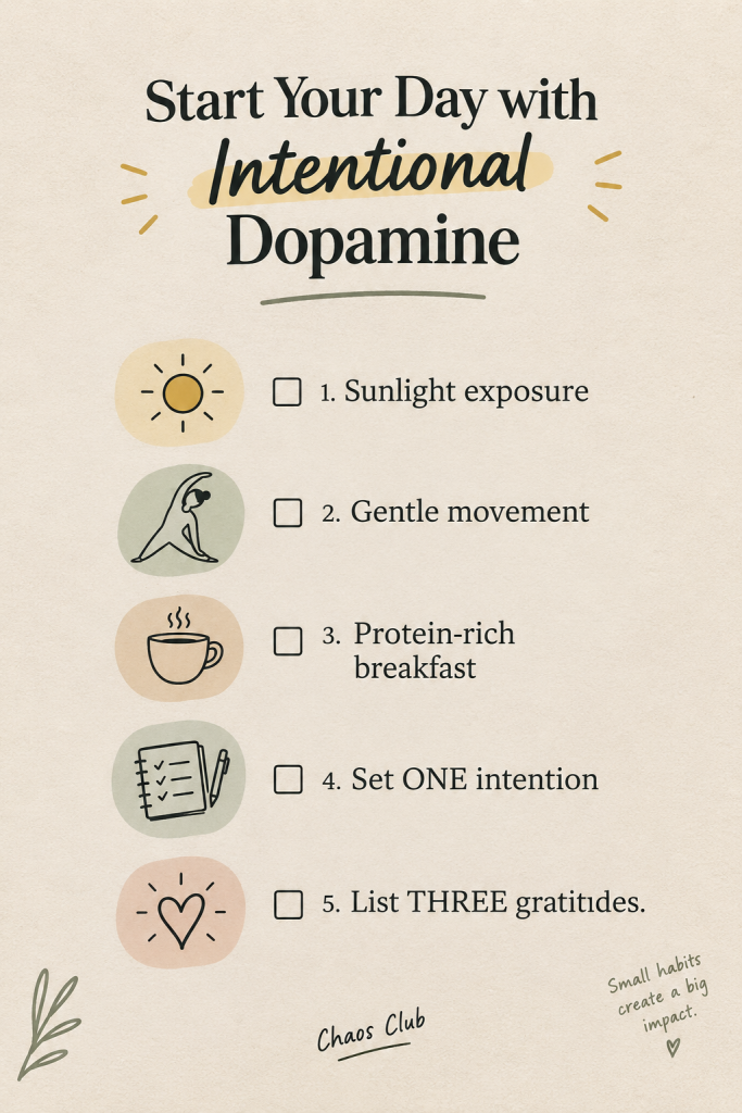 Start Your Day With Intentional Dopamine: 5 Simple Morning Habits for an ADHD-Friendly Start