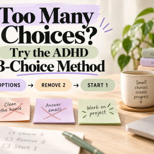 ADHD Decision Fatigue: The 3-Choice Method for Overwhelmed Brains